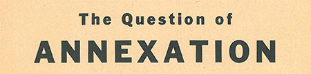 The Question of Annexation