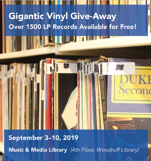 Vinyl give-away September 3rd through 10th