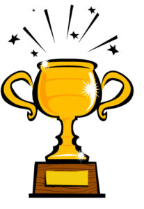 First place gold trophy clip art picture