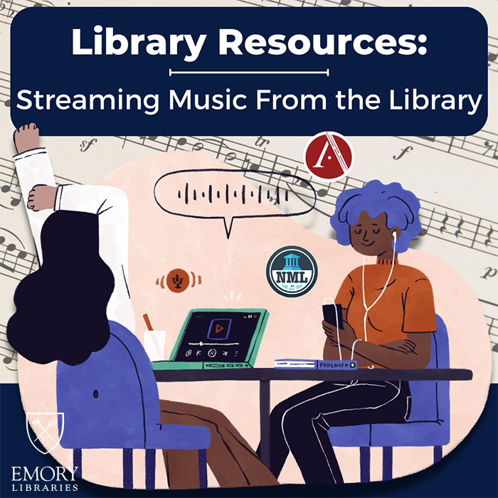 Streaming music from Emory Libraries