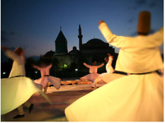 Sufi whirling dancers