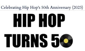 Words that read, Hip hop turns 50 image