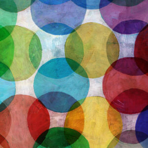 Overlapping Pattern of colorful circle