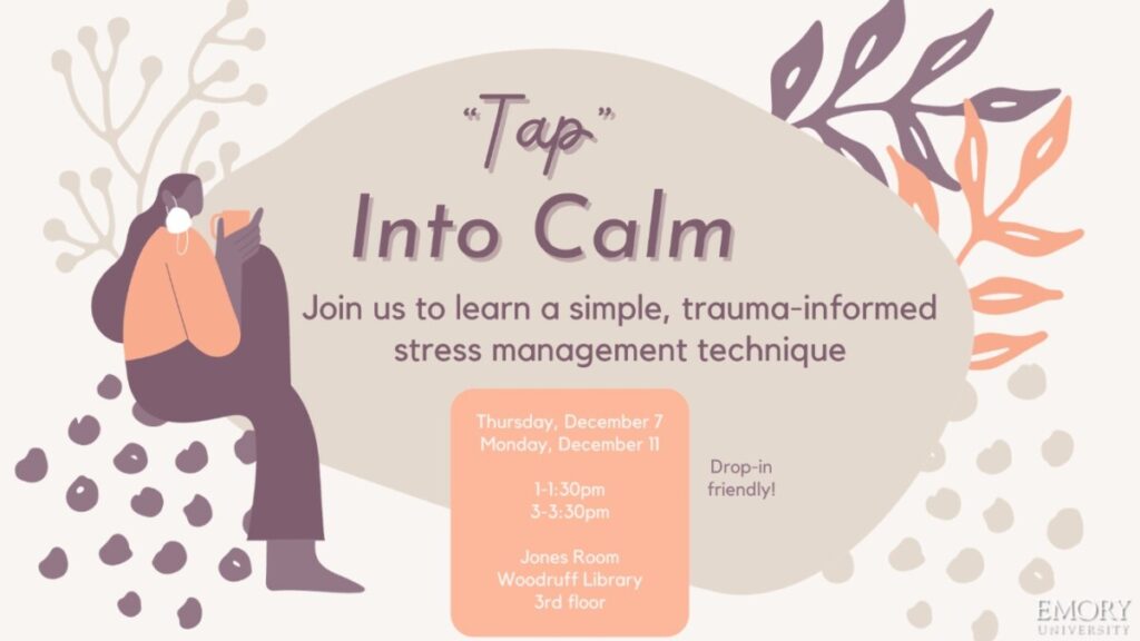 Tap into Calm workshop poster