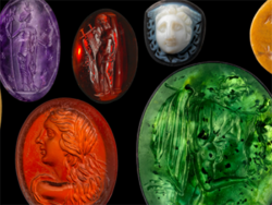 Picture of carved gemstones