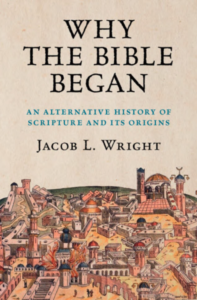 "Why the Bible Began" book jacket cover